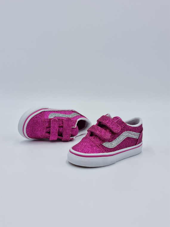 old skool v. nubuck/textile raspberry rose