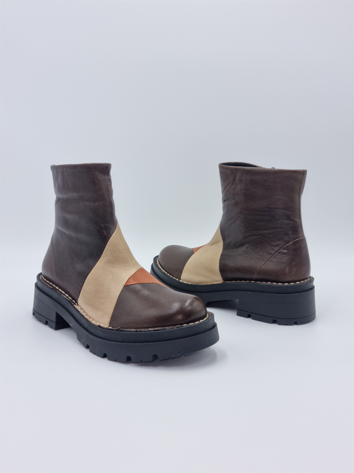 7266 cuir cuir/taupe