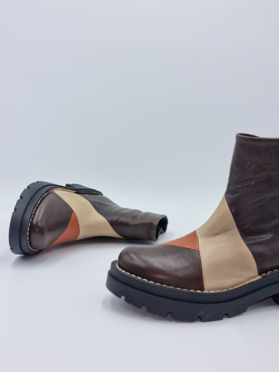 7266 cuir cuir/taupe