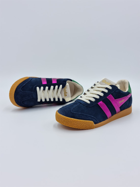 elan glitz cuir navy/fuschia