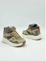 pow dry tex suede-nylon topo-ocre-green