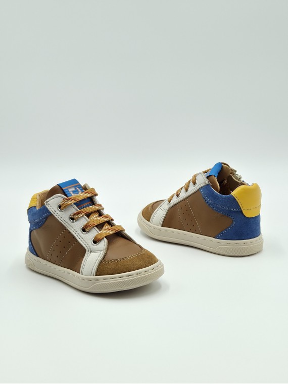 7037 cuir cuir/bleu