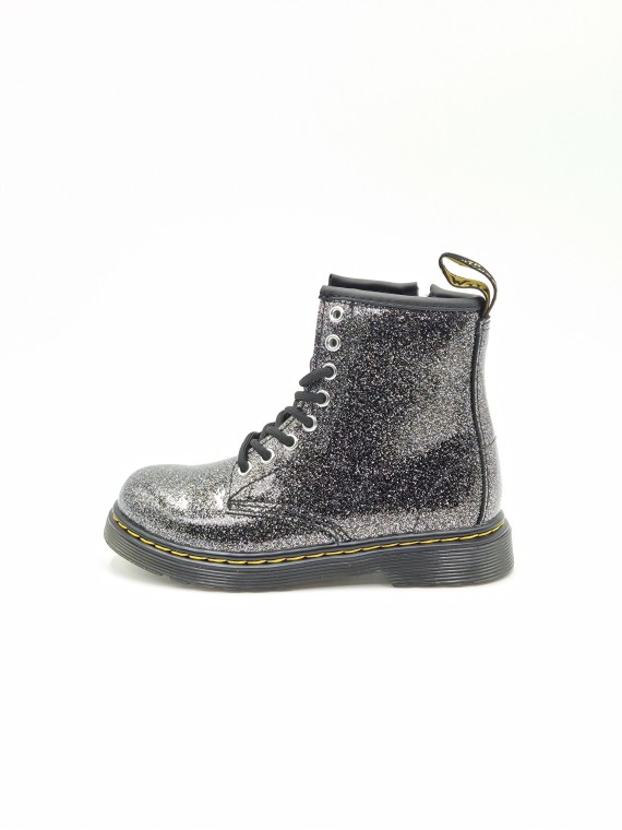 1460 j glitter noir/argent