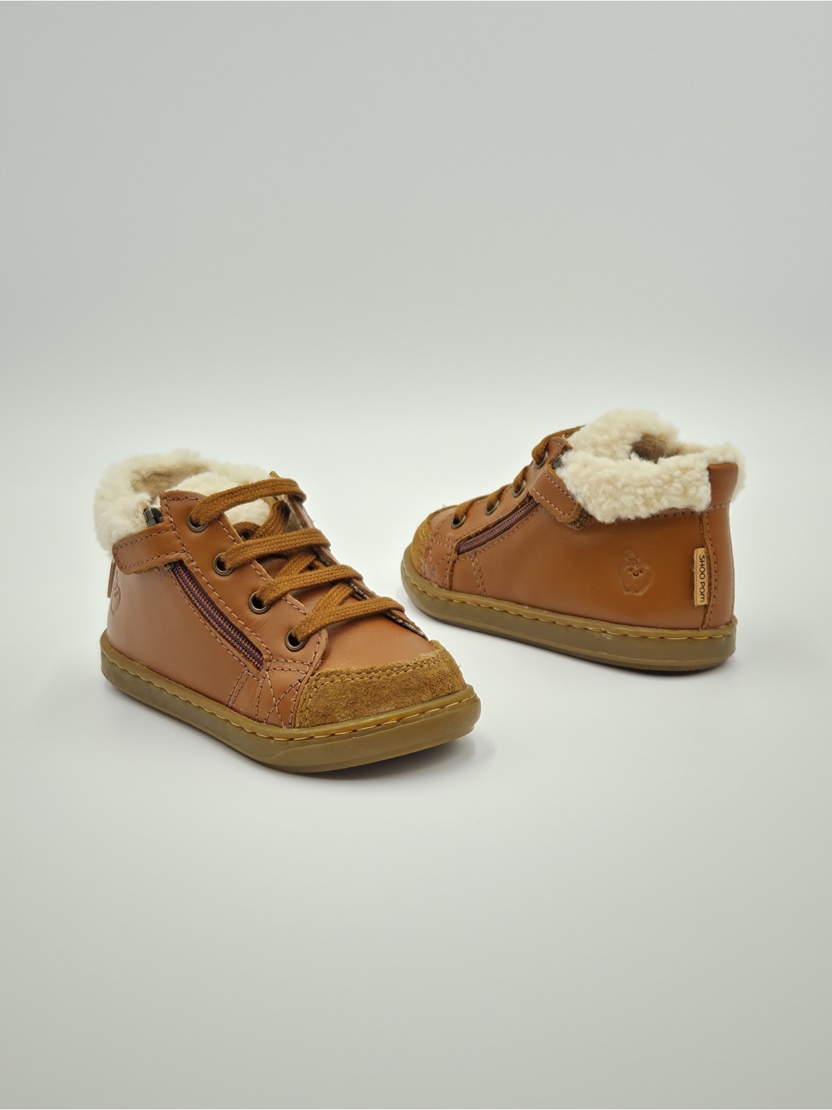 bouba zip wool nappa dk camel