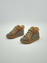 bouba zip wool nubuck kaki-dk camel