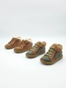 bouba zip wool nubuck kaki-dk camel