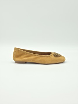 holove cuir velours/mini leo camel