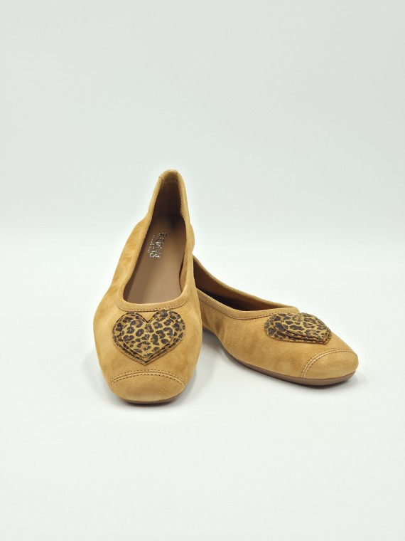 holove cuir velours/mini leo camel