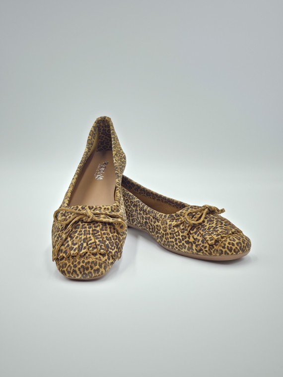 hindi cuir velours mini leo camel