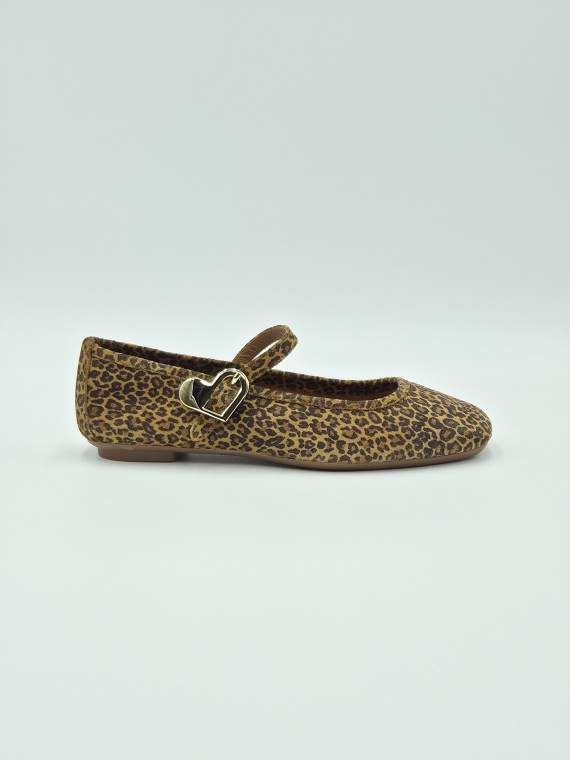 hamor cuir velours mini leo camel