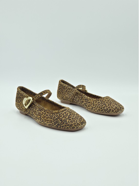 hamor cuir velours mini leo camel