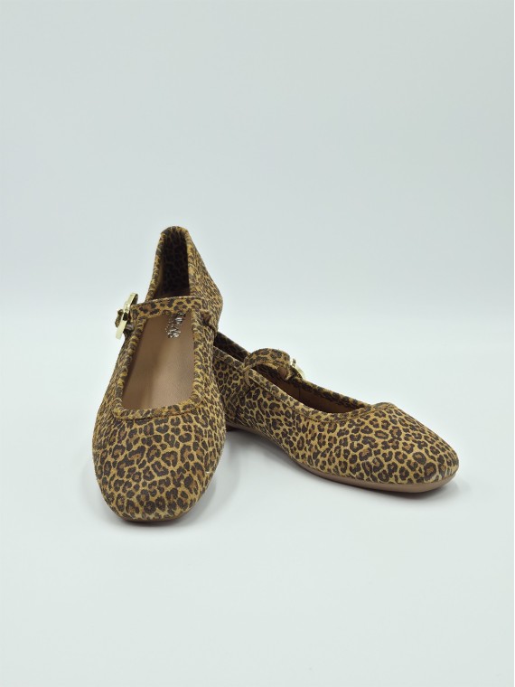 hamor cuir velours mini leo camel