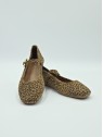 hamor cuir velours mini leo camel