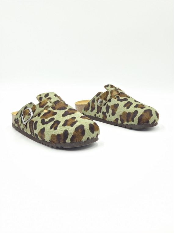 fae cuir leopard / olive