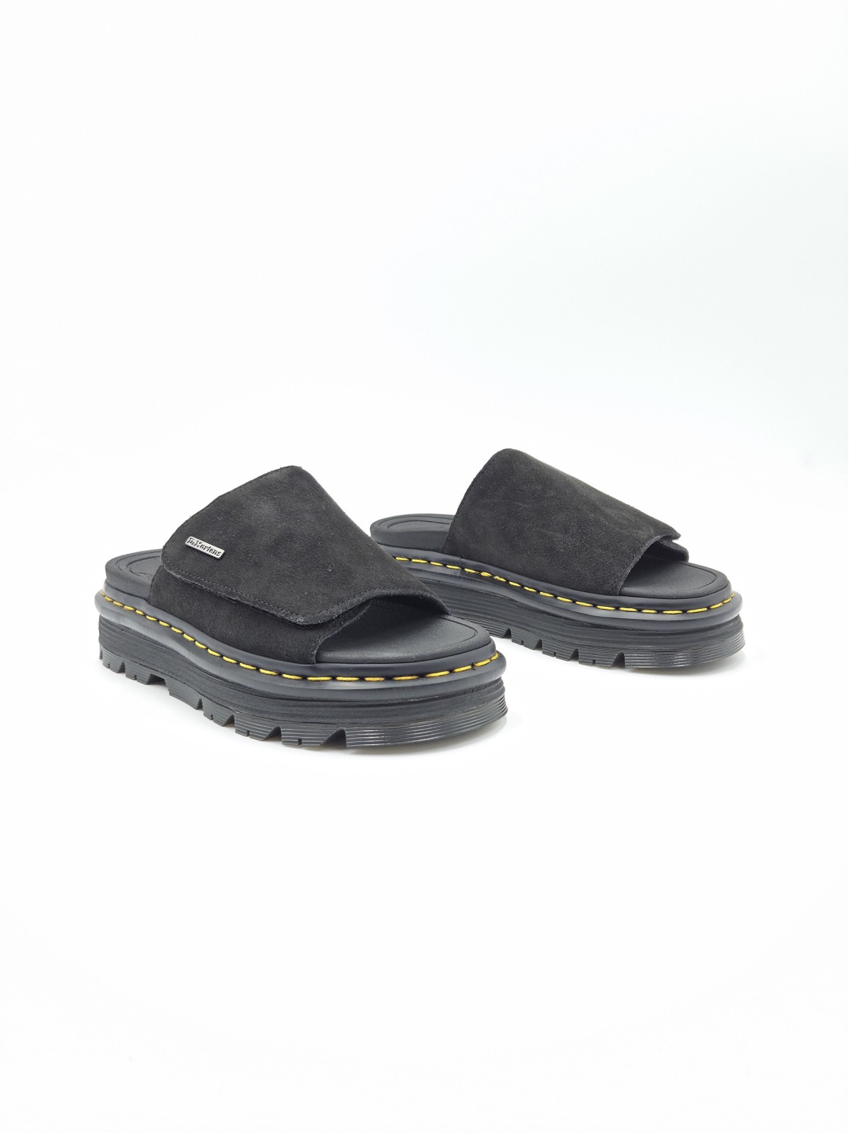 zebzag slide black e nubuck noir