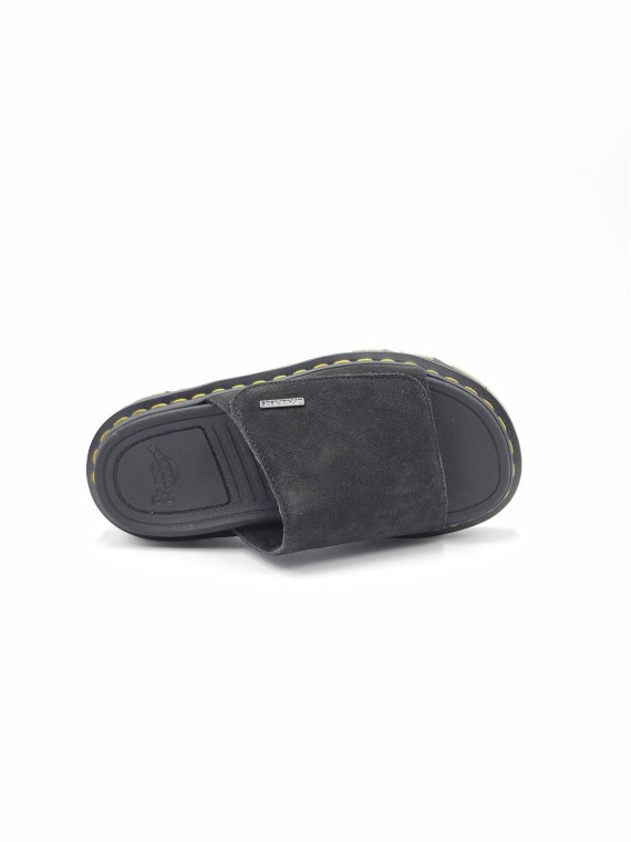 zebzag slide black e nubuck noir