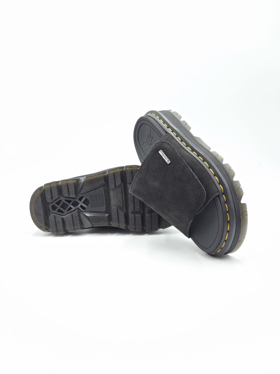 zebzag slide black e nubuck noir