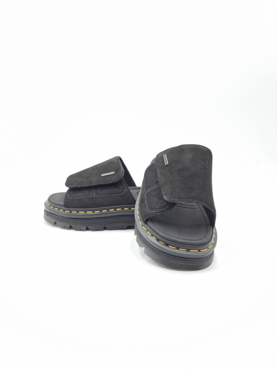 zebzag slide black e nubuck noir