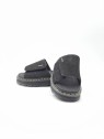 zebzag slide black e nubuck noir