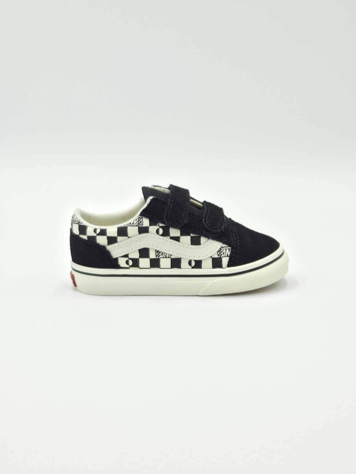 old skool v. nubuck/textile geo check black
