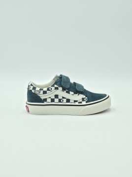 old skool v. nubuck/textile geo check mystic moss