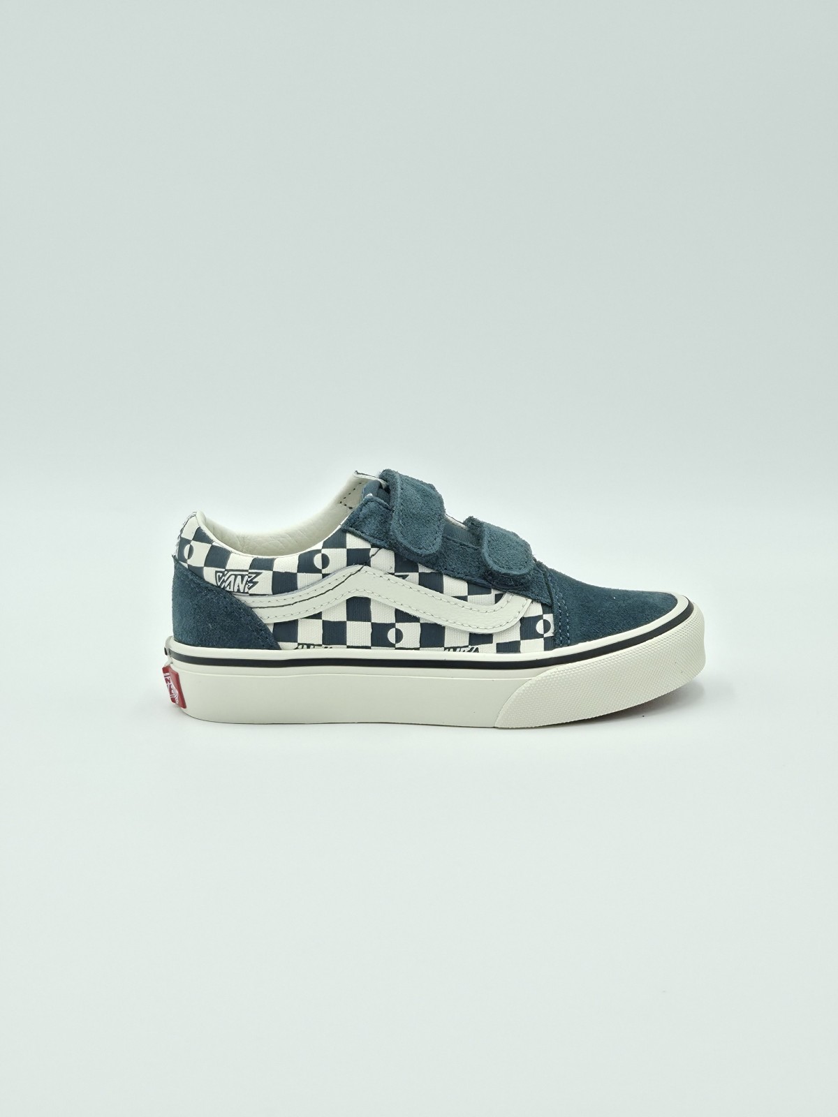 old skool v. nubuck/textile geo check mystic moss