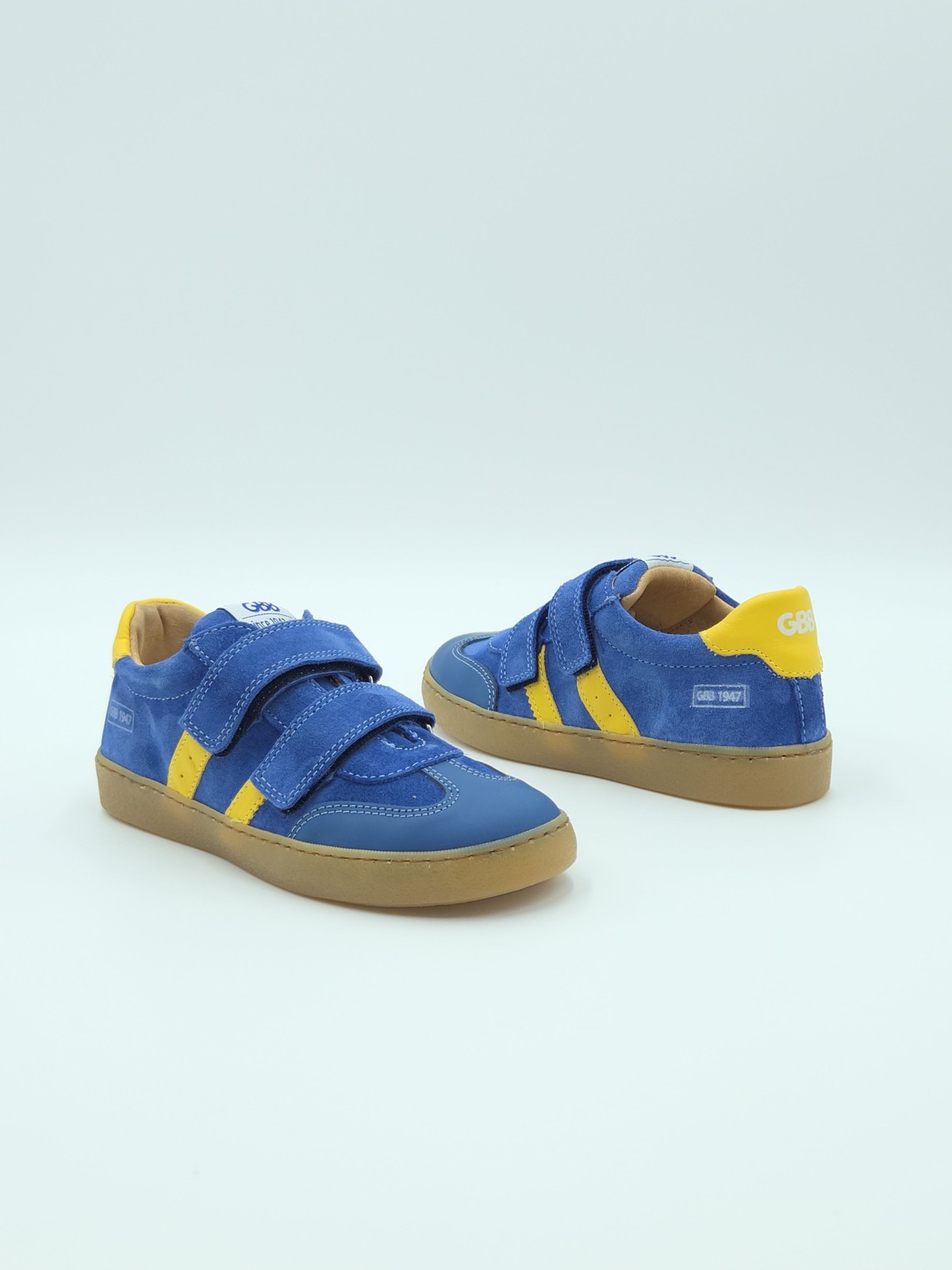 karine cuir bleu dur