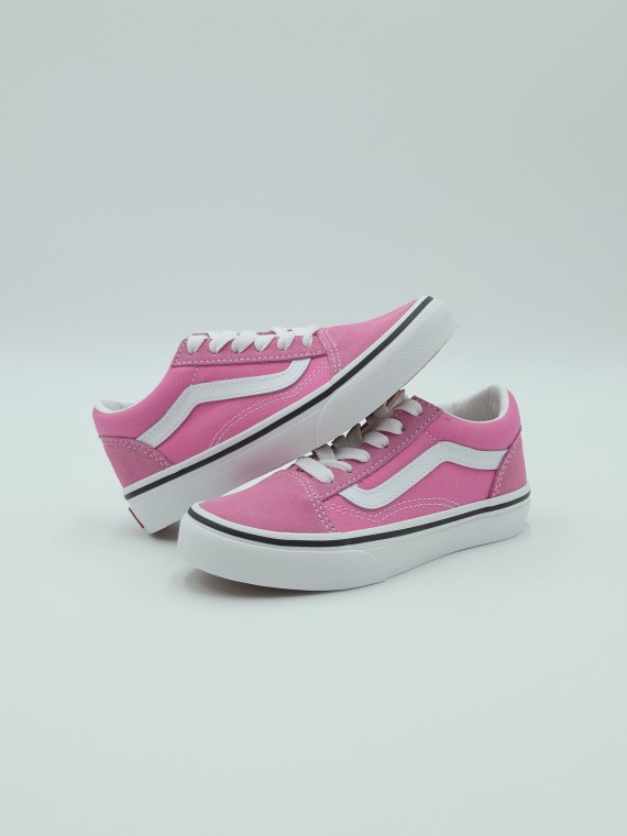 old skool. nubuck/textile color theory pink fizz