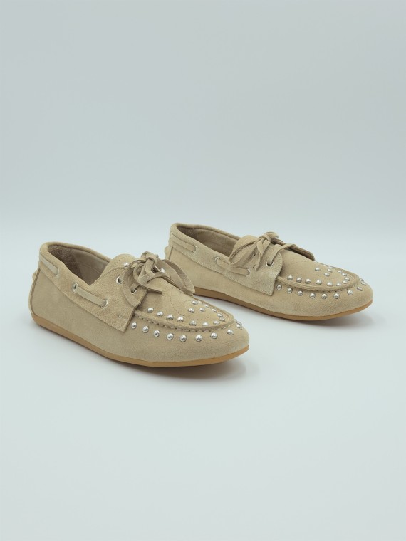 kalea cuir velours beige