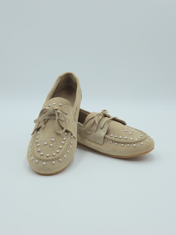 kalea cuir velours beige