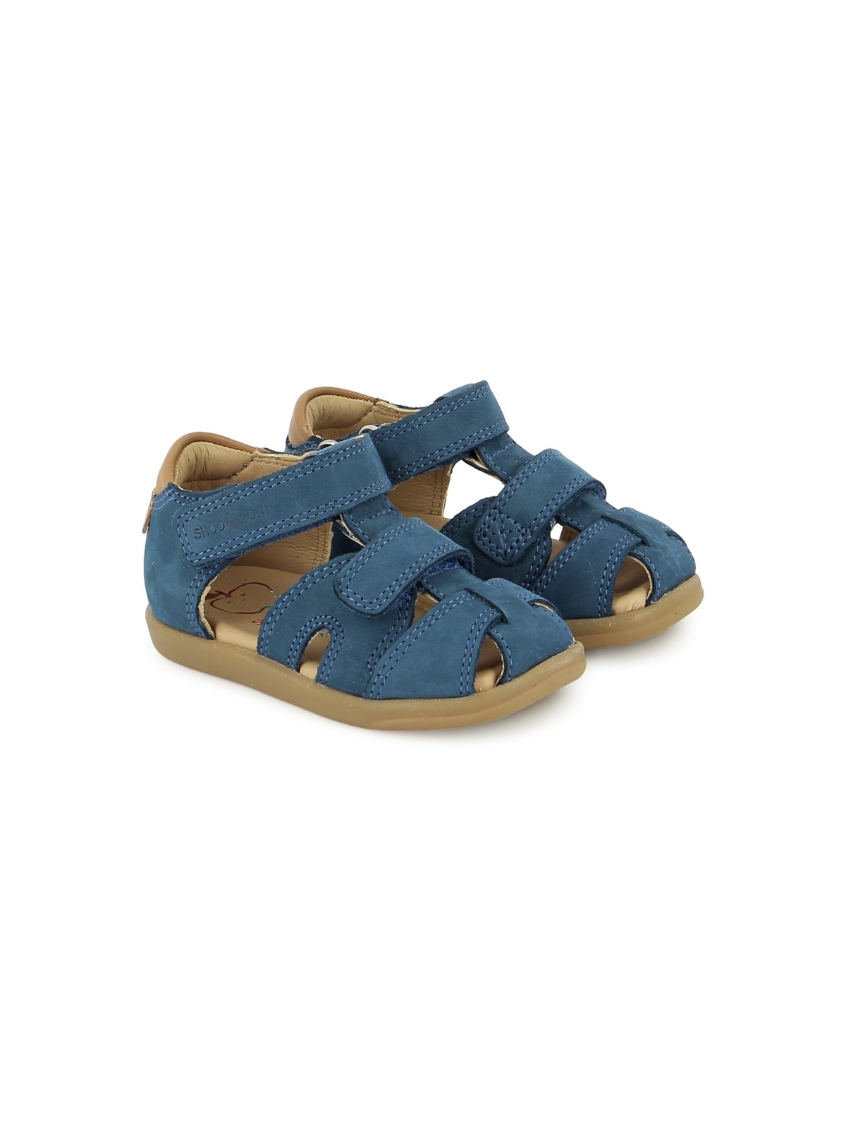 pika scratch nubuck steel blue-camel