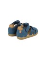 pika scratch nubuck steel blue-camel
