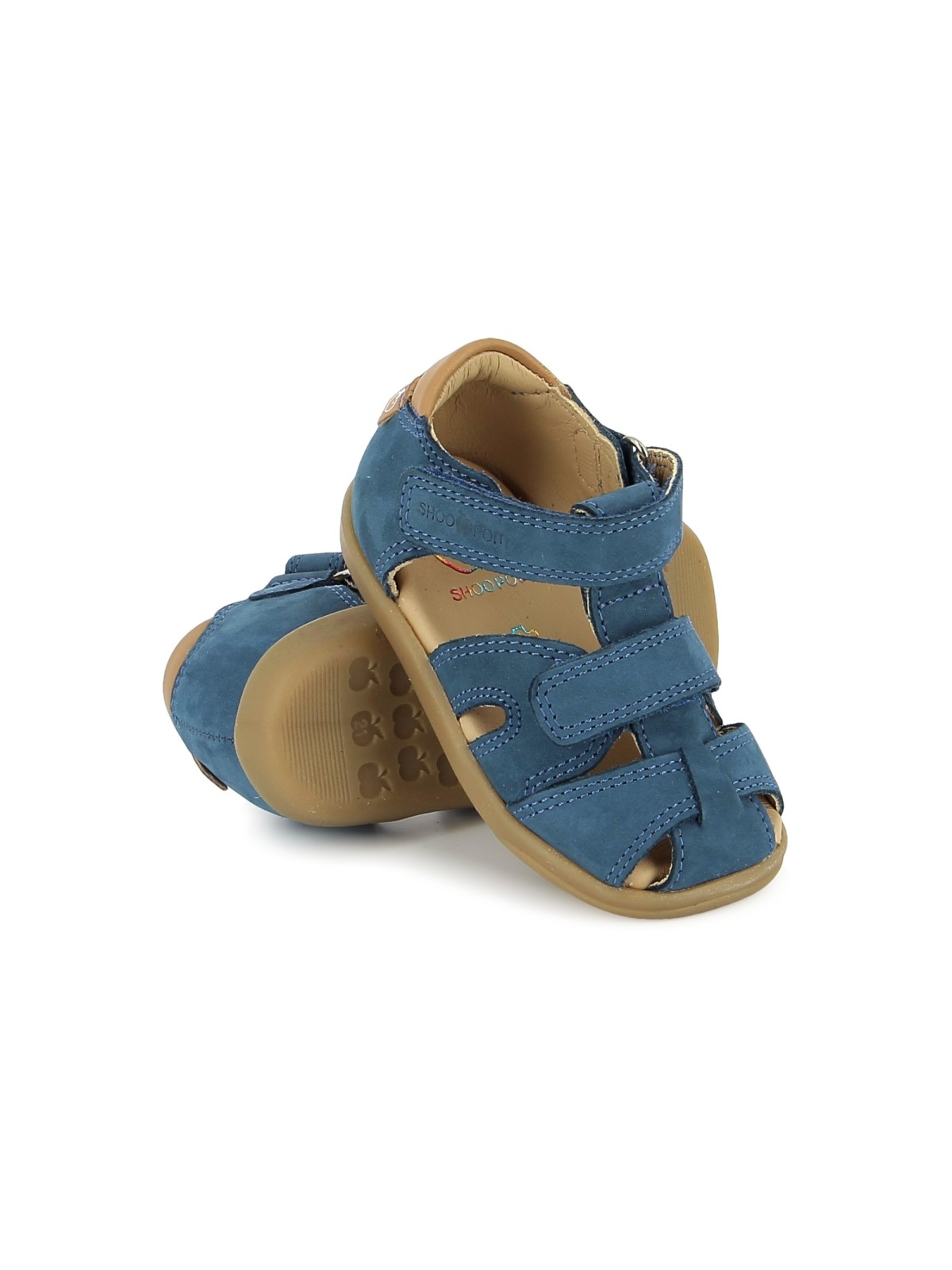 pika scratch nubuck steel blue-camel