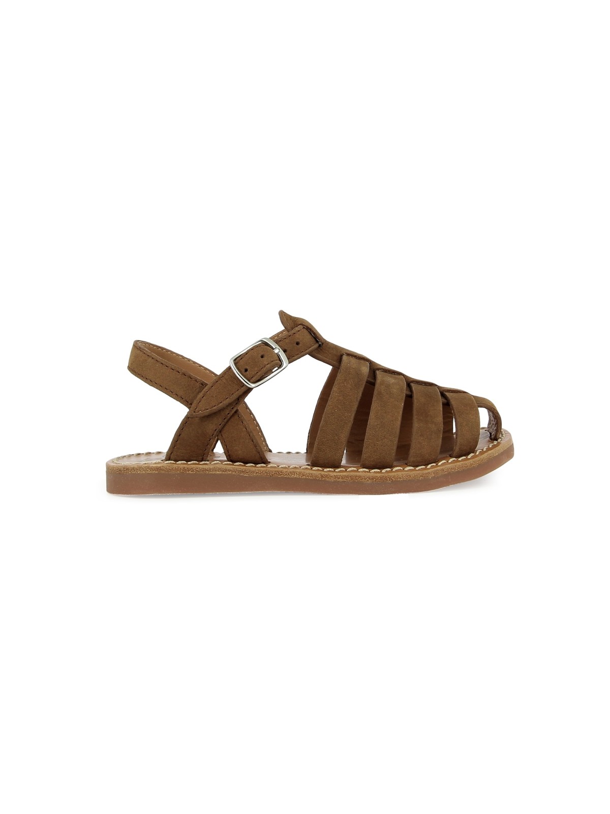 plage-stitch dad nubuck cognac