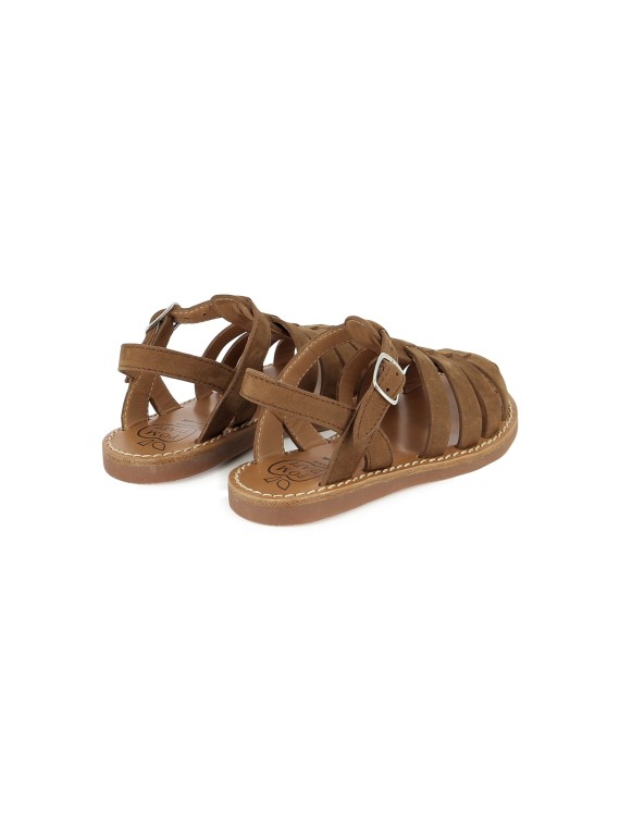 plage-stitch dad nubuck cognac
