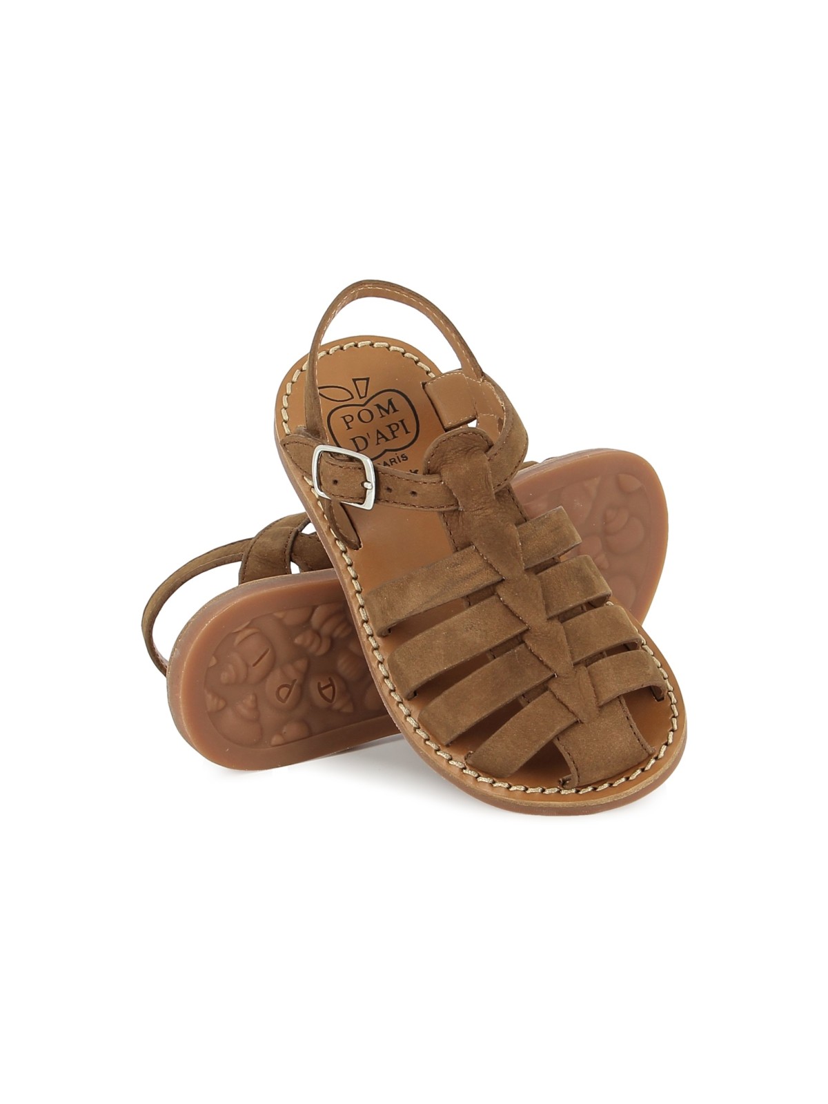 plage-stitch dad nubuck cognac