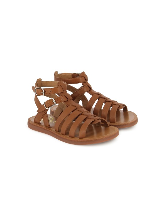 plagette gladiator nappa cuero