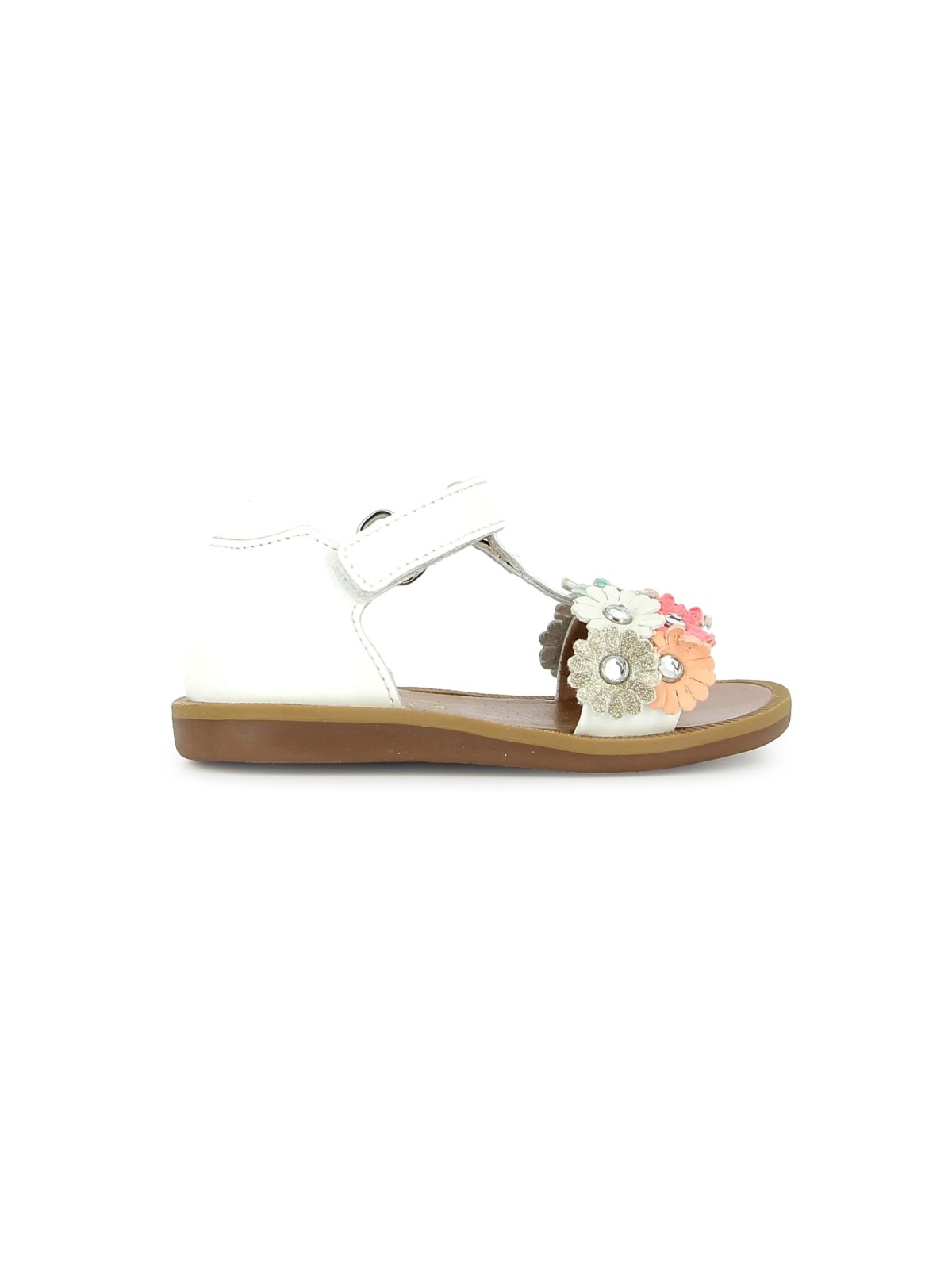 poppy strass flowers vernis blanco-multi