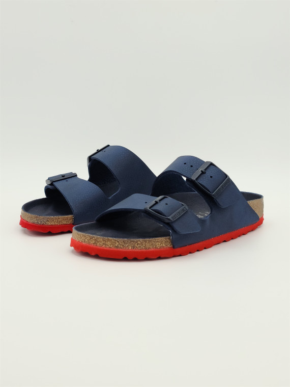 arizona kids cuir bleu/rouge desert soil