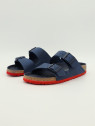 arizona kids cuir bleu/rouge desert soil