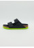 arizona kids cuir noir/lime