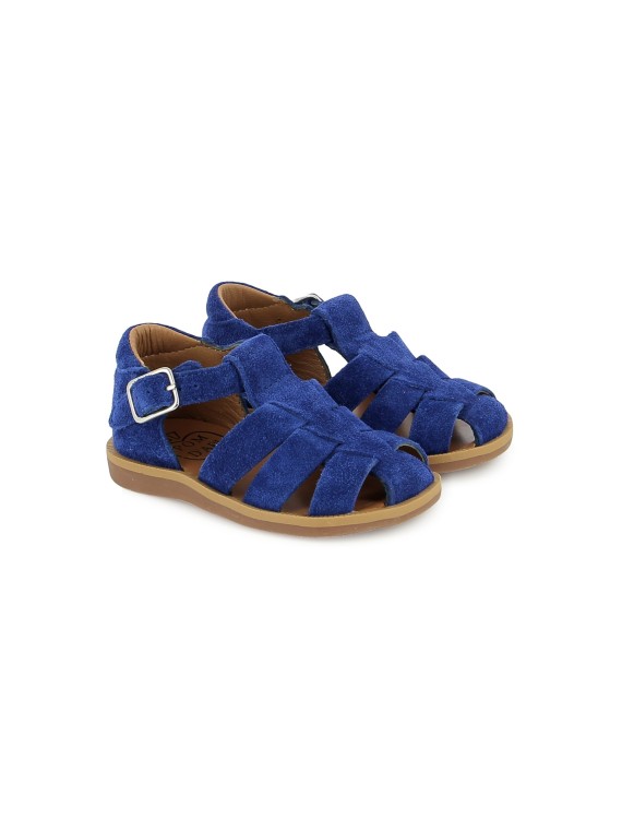 poppy daddy velours bleu electric