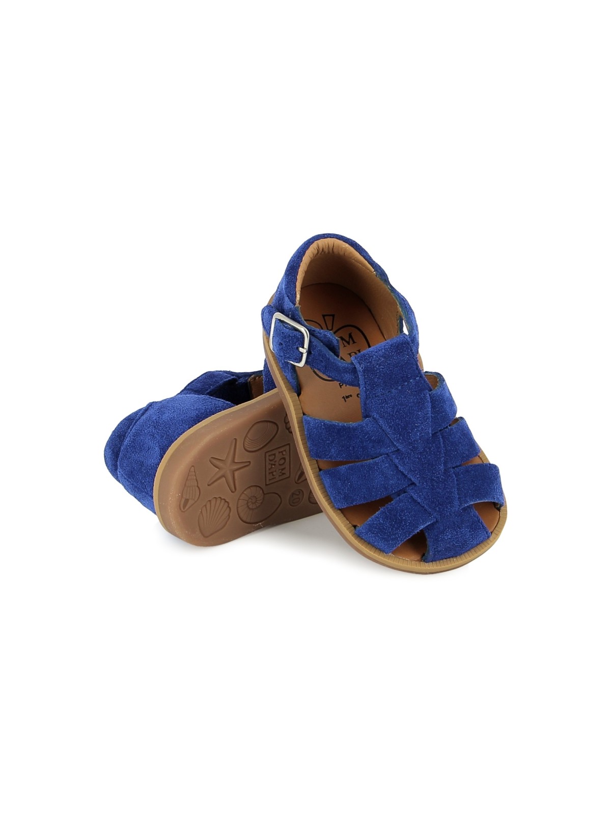 poppy daddy velours bleu electric