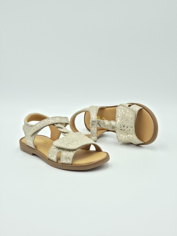 farena cuir beige or