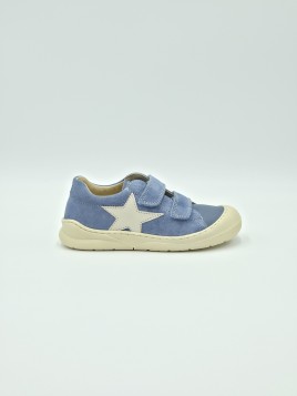 babe 2 nappa/suede spazzsole bone celeste