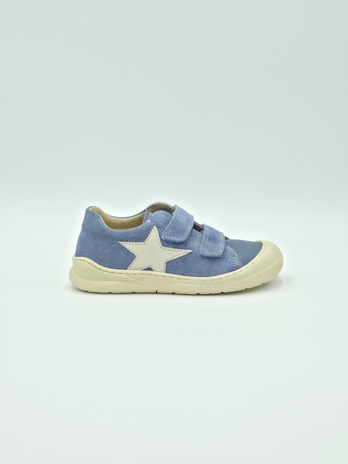 babe 2 nappa/suede spazzsole bone celeste