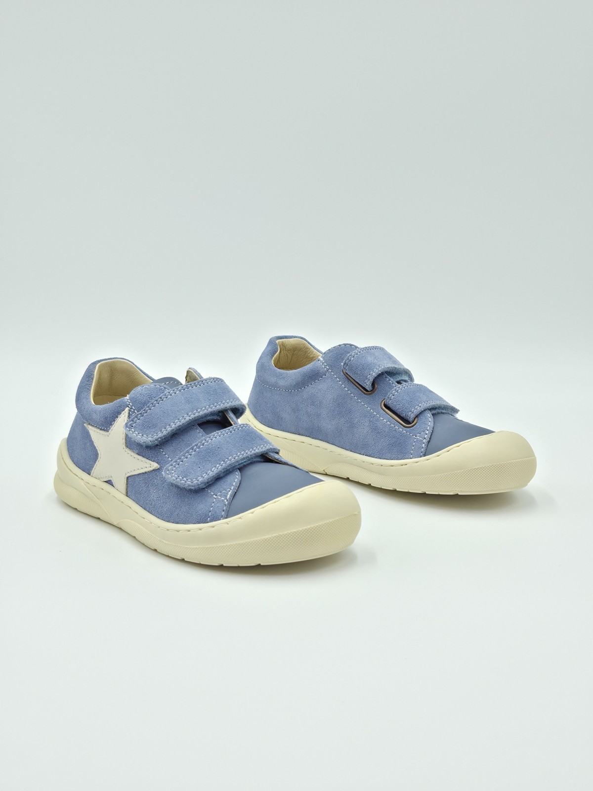 babe 2 nappa/suede spazzsole bone celeste