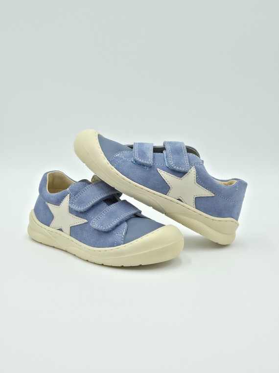 babe 2 nappa/suede spazzsole bone celeste