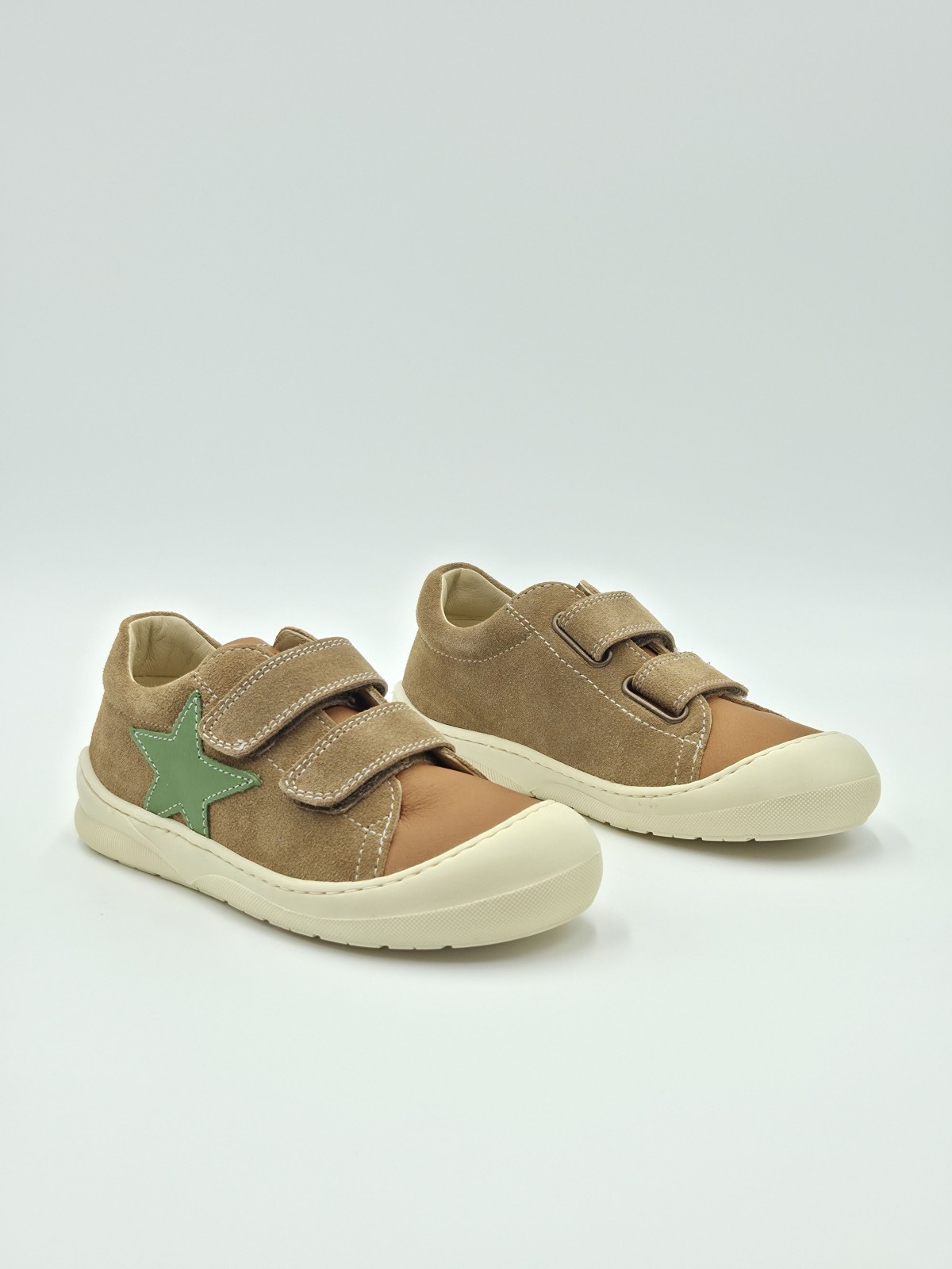babe 2 nappa/suede spazzsole bone marron