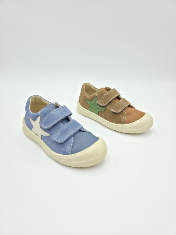 babe 2 nappa/suede spazzsole bone marron